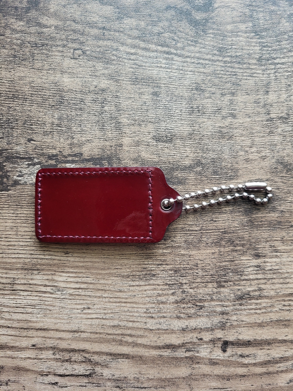 COACH Red Patent Leather 3" Hangtag - Picture 3 of 3